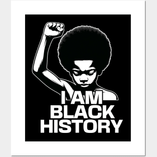 I Am Black History Black Boy Kids Posters and Art